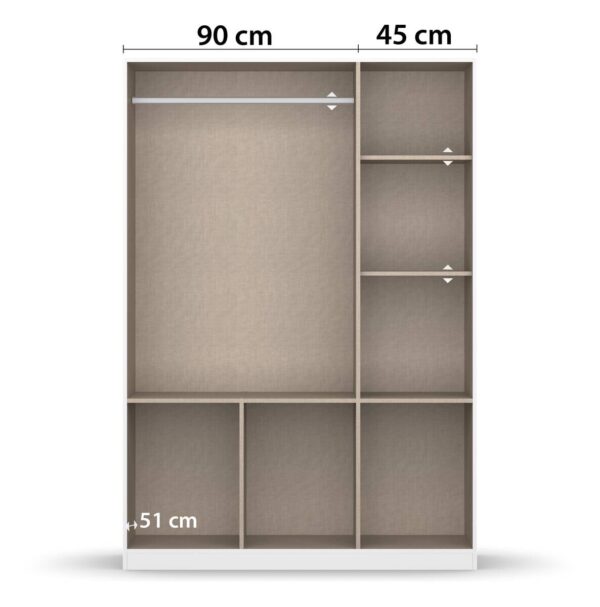 Kleiderschrank Celle B/H/T: ca. 136x197x54 cm – Bild 2