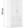 Kleiderschrank Celle B/H/T: ca. 91x197x54 cm – Bild 3