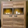 Vitrine Aalborg Oak Monument Nachbildung Spanplatte B/H/T: ca. 133x150x40 cm – Bild 2