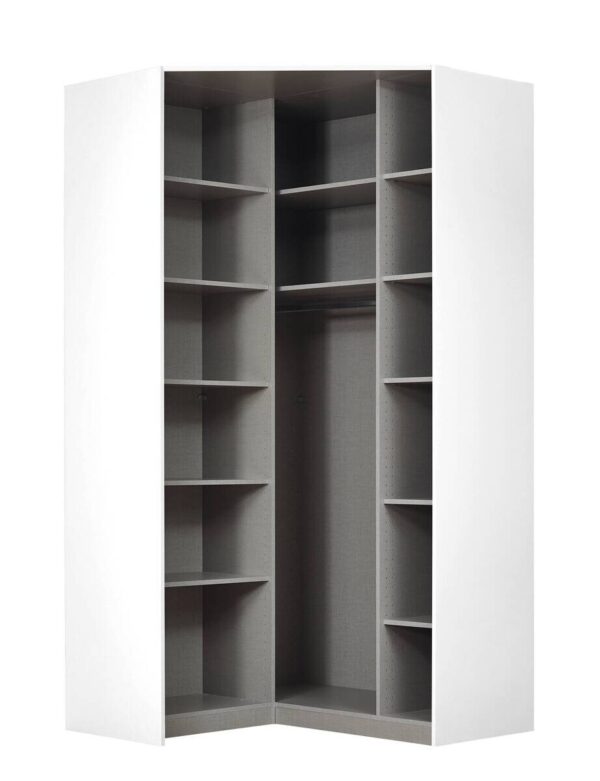 Eckschrank Celle weiß Alpinweiß B/H/T: ca. 117x197x117 cm – Bild 2