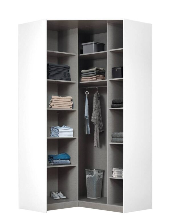 Eckschrank Celle weiß Alpinweiß B/H/T: ca. 117x197x117 cm – Bild 3