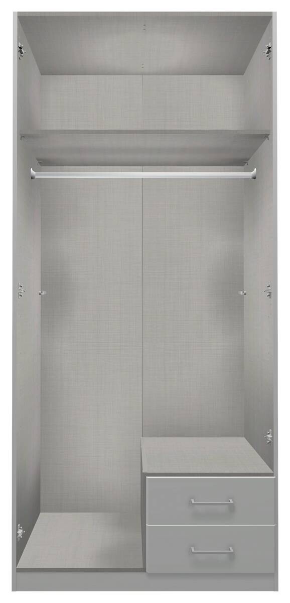 Kleiderschrank Duo Alpinweiß B/H/T: ca. 90x198x58 cm Kleiderschrank Duo Alpinweiß B/H/T: ca. 90x198x58 cm – Bild 2