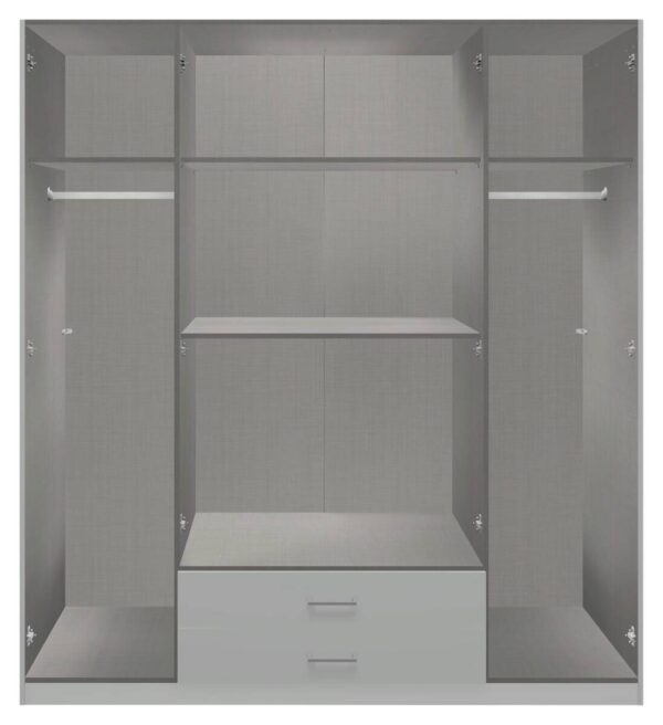 Kleiderschrank Duo San-Remo Nachbildung B/H/T: ca. 180x198x58 cm Kleiderschrank Duo San-Remo Nachbildung B/H/T: ca. 180x198x58 cm – Bild 3