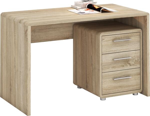 Schreibtisch Fontana Eiche Sonoma Nachbildung B/H/T: ca. 120x76x60 cm – Bild 2