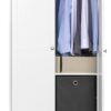 Kleiderschrank Landwood weiß B/H/T: ca. 80x200x51 cm – Bild 5