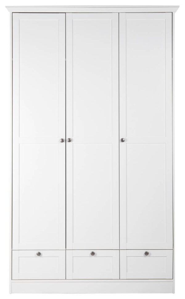 Kleiderschrank Landwood weiß B/H/T: ca. 120x200x51 cm – Bild 4