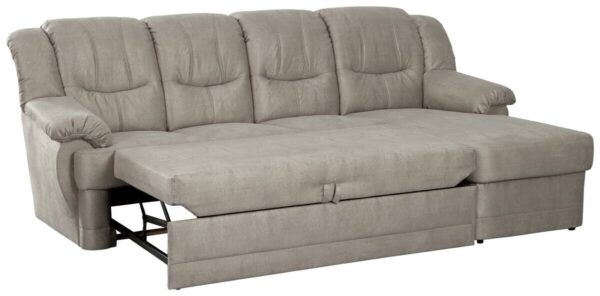 Wohnlandschaft Orion hellgrau B/H/T: ca. 257x46x159 cm – Bild 3