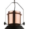 GLOBO Pendelleuchte 15282 Kupfer schwarz Metall H/D: ca. 120x27 cm E27 1 Brennstellen – Bild 4