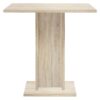 Esstisch Christina Eiche Sonoma Nachbildung B/H/T/S: ca. 80x75x80x2,2 cm – Bild 2