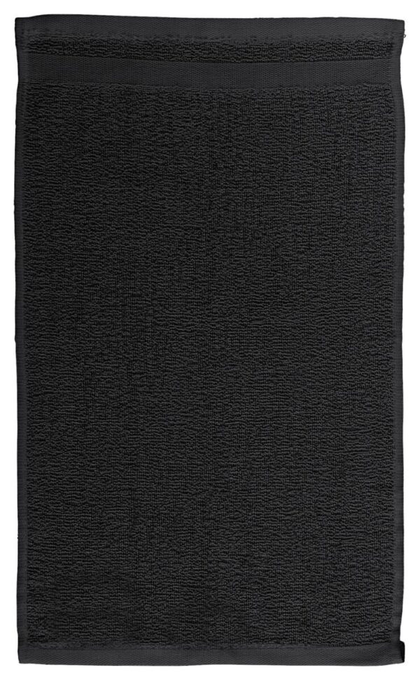 Gästehandtuch Miami schwarz Baumwolle B/L: ca. 30x50 cm – Bild 2