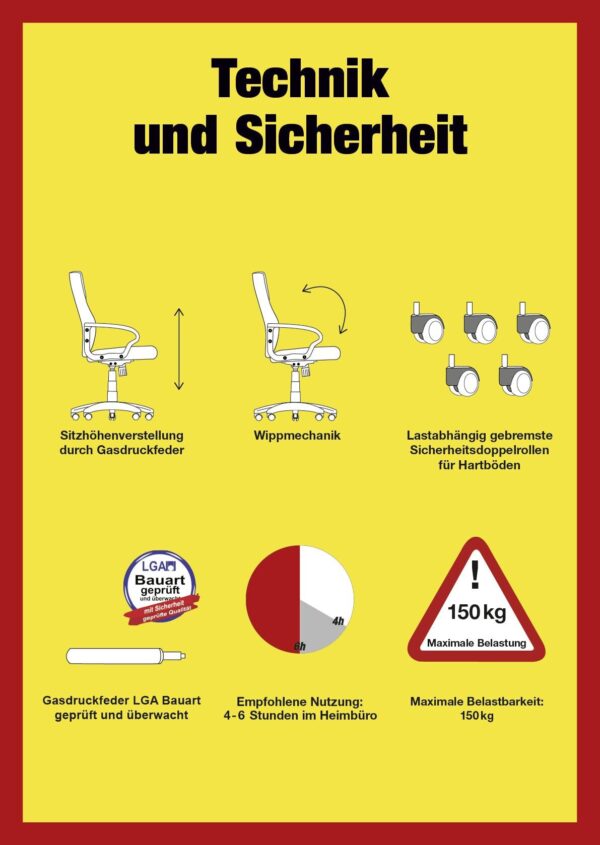 XXL-Chefsessel Georg schwarz – Bild 4