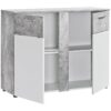 Kommode Trentino Beton Optik weiß B/H/T: ca. 100x81x40 cm – Bild 2
