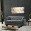 Schlafsofa Alanya grau Microfaser B/H/T: ca. 227x91x83 cm – Bild 4