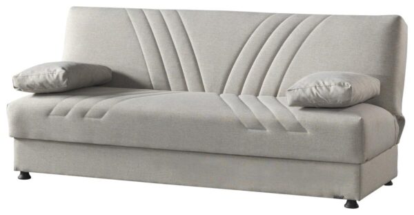 Schlafsofa Kemer beige Microfaser B/H/T: ca. 196x89x84 cm – Bild 2