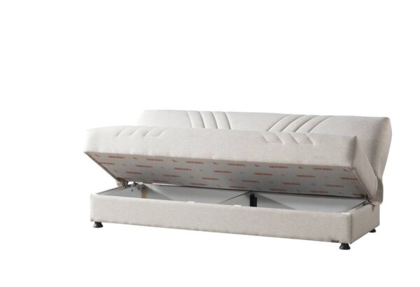 Schlafsofa Kemer beige Microfaser B/H/T: ca. 196x89x84 cm – Bild 4