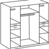 Kleiderschrank Koblenz weiß B/H/T: ca. 180x198x58 cm – Bild 2