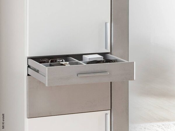 Kleiderschrank Koblenz weiß B/H/T: ca. 180x198x58 cm – Bild 3