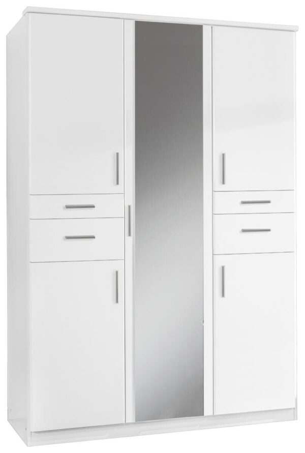 Kleiderschrank Koblenz weiß B/H/T: ca. 135x198x58 cm – Bild 2