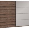 Schwebetürenschrank schlamm Eiche Nachbildung B/H/T: ca. 269,9x209,7x61,2 cm – Bild 2