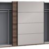 Schwebetürenschrank schlamm Eiche Nachbildung B/H/T: ca. 269,9x209,7x61,2 cm – Bild 3
