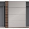 Schwebetürenschrank schlamm Eiche Nachbildung B/H/T: ca. 269,9x209,7x61,2 cm – Bild 4