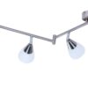 POCOline Spot 6-flg. Tadea nickel matt weiß Metall Glas B/H/L: ca. 9x21x180 cm E14 6 Brennstellen – Bild 2