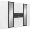 Kleiderschrank Diver weiß Graphit B/H/T: ca. 270x210x58 cm – Bild 2