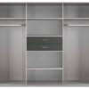 Kleiderschrank Diver weiß Graphit B/H/T: ca. 270x210x58 cm – Bild 3