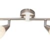 GLOBO Spotbalken Franziska nickel matt klar Glas Acryl B/H/L: ca. 8x19x60 cm 4 Brennstellen – Bild 5
