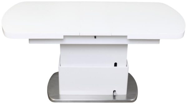 Couchtisch Levi weiß Hochglanz lackiert B/H/T: ca. 135x50x75 cm – Bild 2