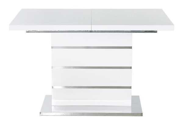 Esstisch weiß Lack Hochglanz B/H/T: ca. 120x76x80 cm – Bild 2