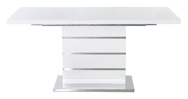 Esstisch weiß Lack Hochglanz B/H/T: ca. 120x76x80 cm – Bild 3