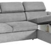 Ecksofa mit Bettfunktion und Bettkasten graubraun – Bild 5