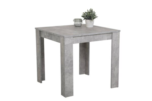 Tischgruppe duo grau Beton Optik B/H/T: ca. 80x75x80 cm – Bild 4