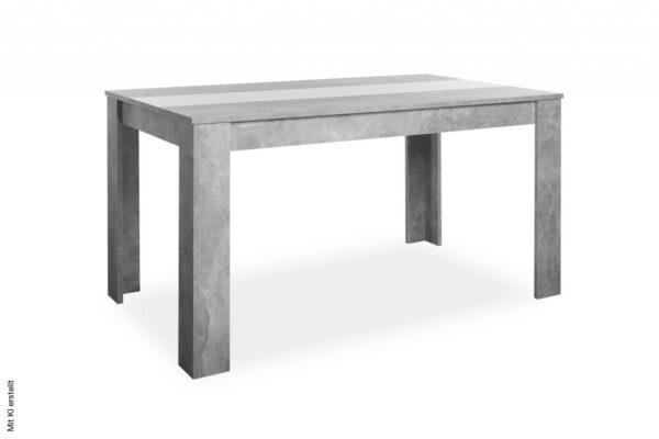 Esstisch Niklas Beton Optik B/H/T: ca. 138x74x80 cm – Bild 2