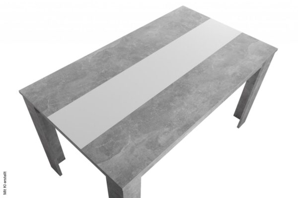 Esstisch Niklas Beton Optik B/H/T: ca. 138x74x80 cm – Bild 5