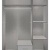 Kleiderschrank Cork Eiche Nachbildung Graphit B/H/T: ca. 135x199x58 cm – Bild 3