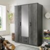 Kleiderschrank Duisburg Graphit B/H/T: ca. 135x199x58 cm – Bild 2