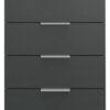 Nachtkonsole Easy Plus Graphit B/H/T: ca. 52x74x38 cm Nachtkonsole Easy Plus Graphit B/H/T: ca. 52x74x38 cm – Bild 2
