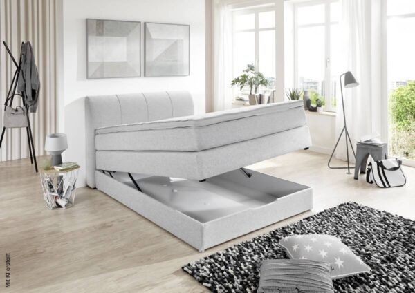 Boxspringbett Modesto Silbergrau Boxspringbett Modesto Silbergrau – Bild 4