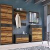 Schuhkommode Perugia Old Wood Nachbildung Fresko Nachbildung B/H/T: ca. 80x106x34 cm – Bild 2