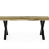 Esstisch Eiche Wild Nachbildung B/H/T: ca. 200x76x100 cm – Bild 2