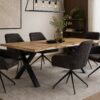 Esstisch Eiche Wild Nachbildung B/H/T: ca. 200x76x100 cm – Bild 4