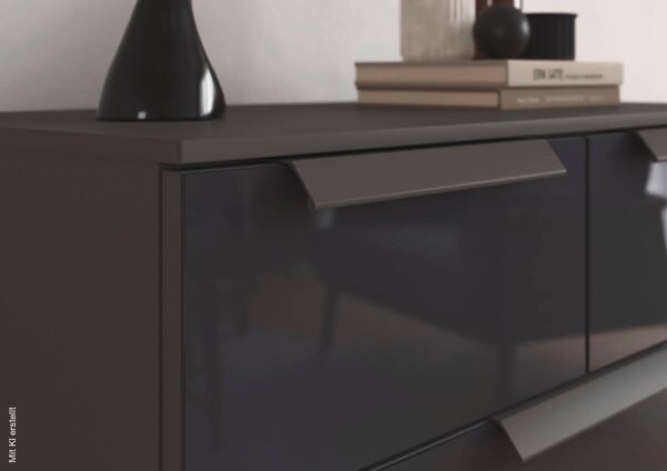 Kommode Aldono Deluxe Graphit B/H/T: ca. 80x81x42 cm – Bild 3