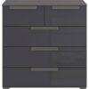 Kommode Aldono Deluxe Graphit B/H/T: ca. 80x81x42 cm – Bild 4
