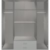 Kleiderschrank Duisburg Graphit B/H/T: ca. 180x199x58 cm – Bild 3