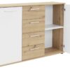 Kommode Jacky 2 Eiche Artisan Nachbildung weiß B/H/T: ca. 120x85x35 cm – Bild 3