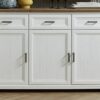Sideboard Jasmin weiß Pinie Nachbildung Eiche Artisan Nachbildung B/H/T: ca. 166x102x48 cm Sideboard Jasmin weiß Pinie Nachbildung Eiche Artisan Nachbildung B/H/T: ca. 166x102x48 cm – Bild 2
