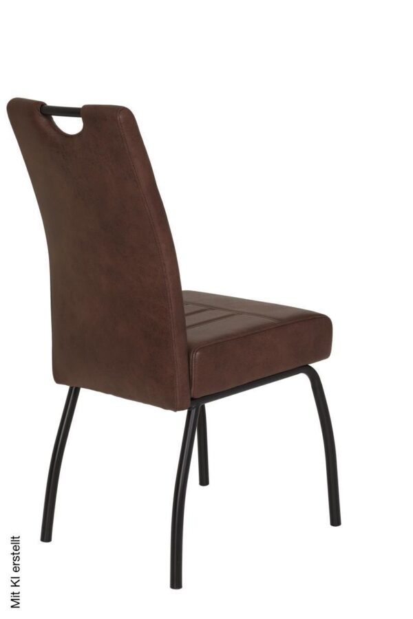Stuhl Beate braun Vintage B/H/T: ca. 43x99x60 cm – Bild 2