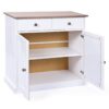 Kommode Westerland weiß lackiert B/H/T: ca. 90x86x45 cm – Bild 5